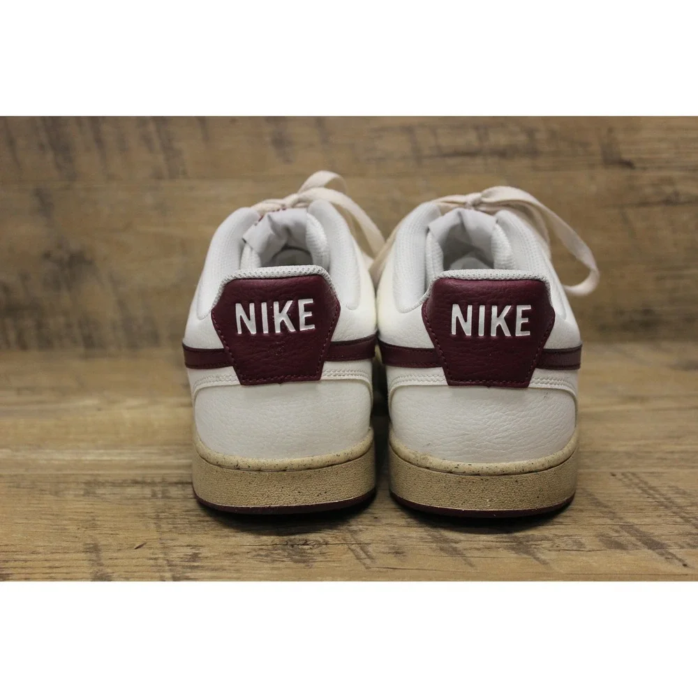 Nike Court‎ Vision Low Next Nature Men's Sneakers Size 13 Sail Dark Beetroot